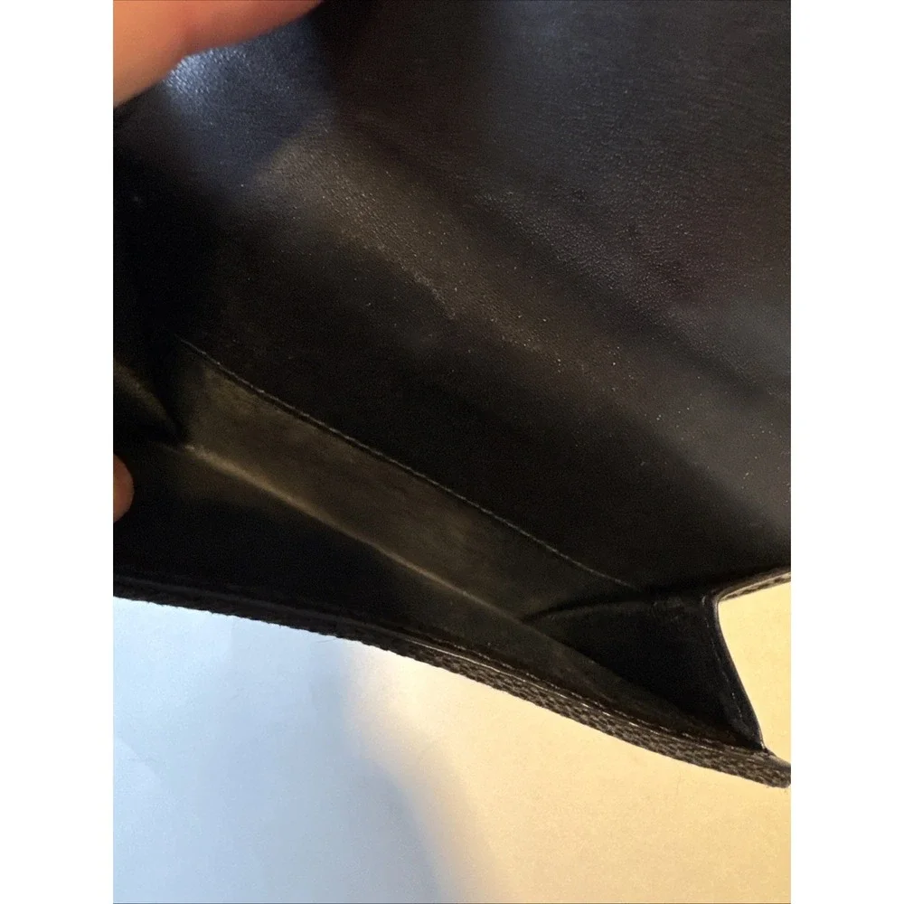 Gucci Wallet Canvas / Leather Tri-Fold Black Coin Bill and Card Holder - Picture 13 of 13